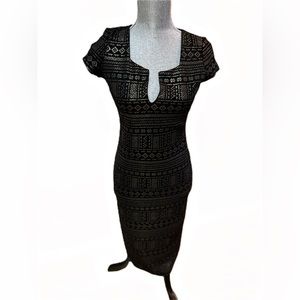 Yoyo 5 Gold and Black Glitter Dress